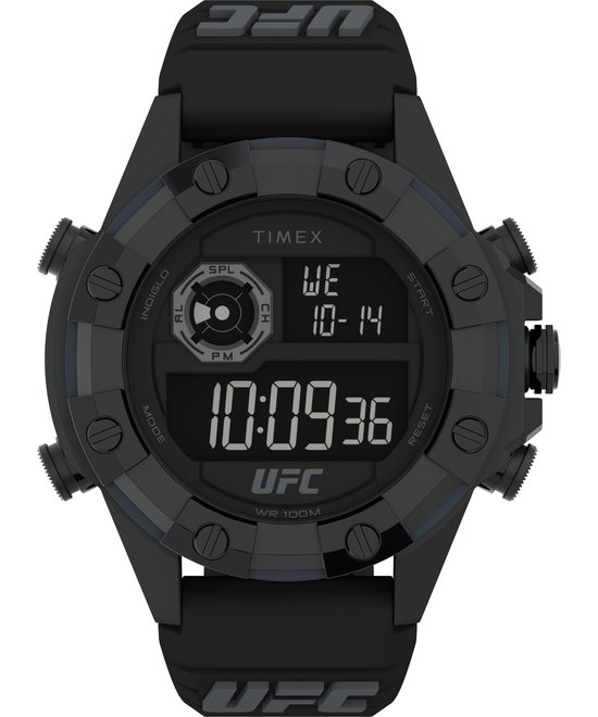 Timex UFC Kick TW2V87000 Horloge - Rubber - Zwart - Ø 49 mm