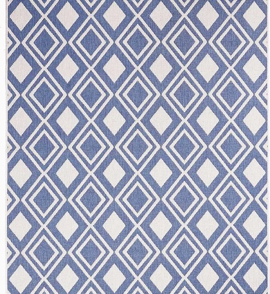 Un Amour de Tapis blauw omkeerbaar DAMLOS tapijt – 60 x 110 cm