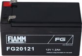 Fiamm FG20121 batterie 1200 mAh batterie au plomb 12 volts avec 1200 mAh, 2 contacts à fiche 4,8 mm