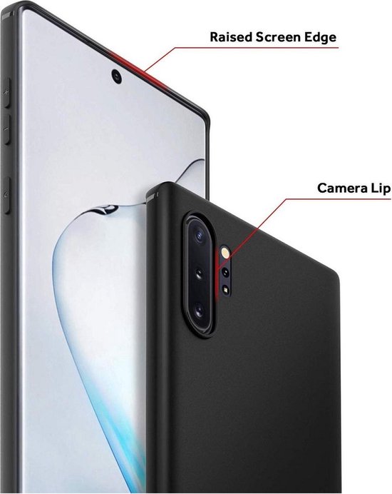 Coque LuxeBass adaptée pour Samsung Galaxy Note 10 Plus - Anti- Scratch - Coque en silicone - Plastique - Coque souple - Zwart