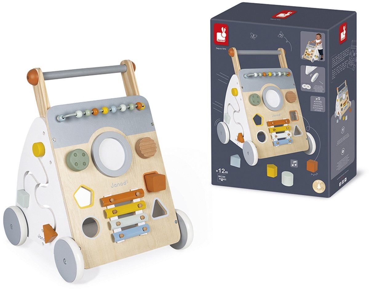 Janod - Sweet Cocoon - Multi-activiteiten loopwagen — afbeelding 14