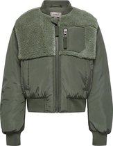 ONLY KOGEMMY NYLON FLEECE MIX BOMBER CP OTW Meisjes Bomberjack - Maat 140