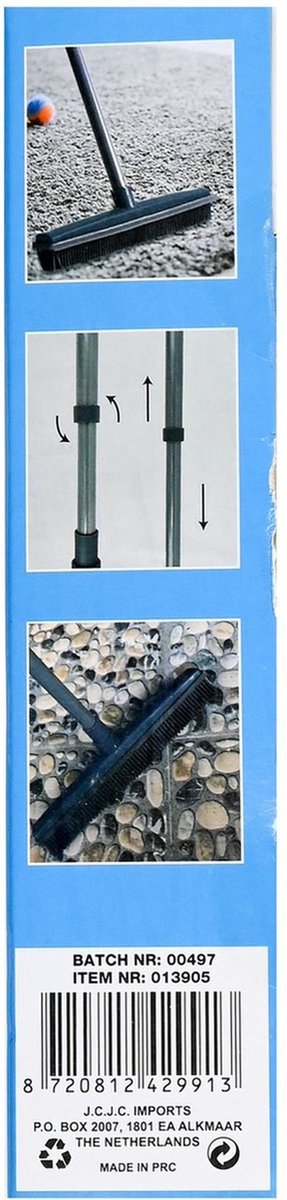 Benson Rubberen bezem/trekker - Telescopische steel - 68/120 cm - rubber/metaal van Benson — afbeelding 2