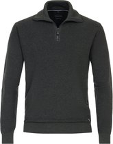 Casa Moda - Half Zip Pullover Donkergroen - Heren - Maat 4XL - Regular-fit