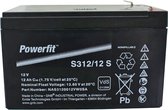 Exide Powerfit S312 / 12S loodbatterij 12 volt aansluiting 4,8 mm