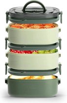Envigante Salade Lunchbox 3 pièces | Tambour à pain | Sans BPA | Résistant au gel et aux micro-ondes