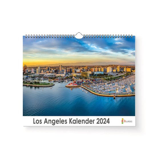 Huurdies Los Angeles Kalender Jaarkalender 2024 35x24 300gms bol