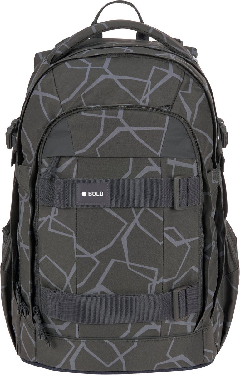 LÄSSIG School Rugzak Backpack Origin Bold Edges grey