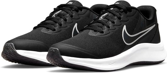 Nike Runner 3 Unisex Sportschoenen - Black/Smoke Grey - 36.5 | bol.com