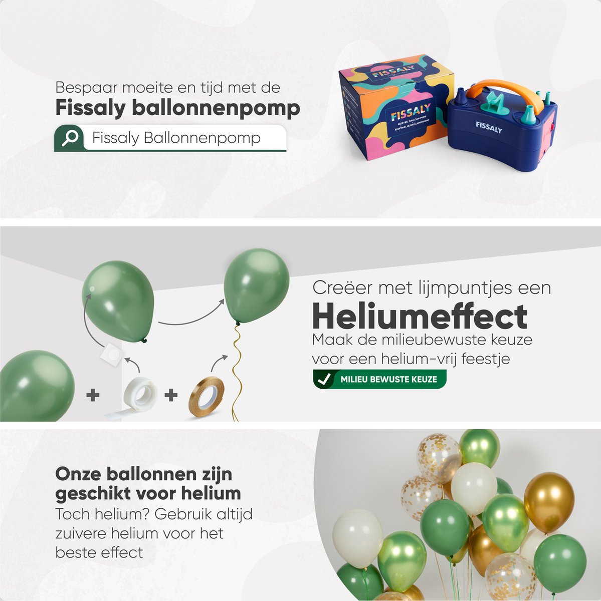 Fissaly 40 stuks Olijfgroen & Gouden Ballonnen Set met Lint – Feest Decoratie – Verjaardag Versiering – Papieren Confetti - Helium — afbeelding 6