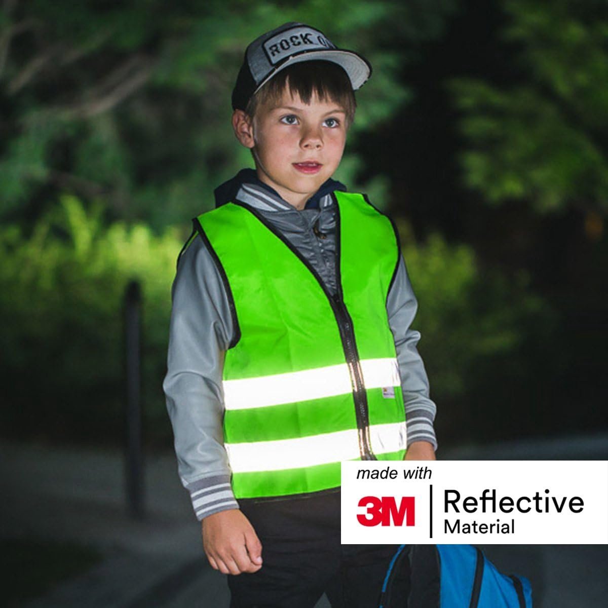 Gilet de sécurité 3M pour enfants avec fermeture éclair