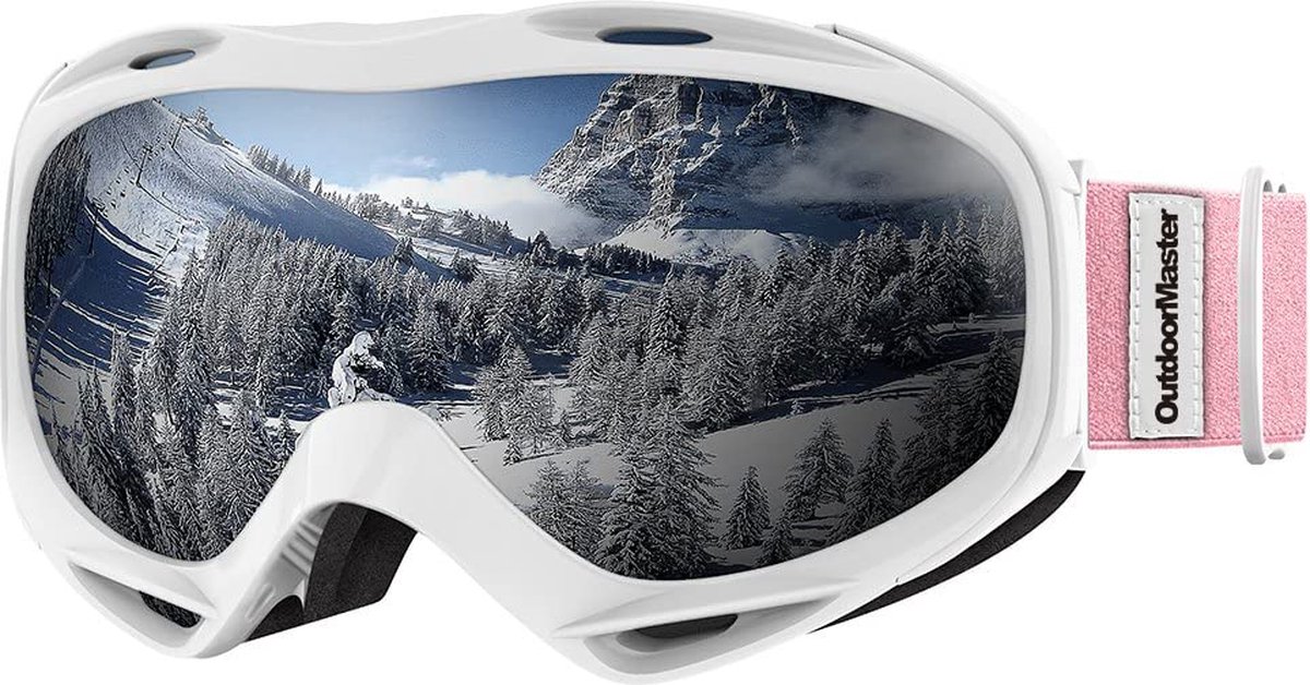 OUTDOOR MASTER OTG Skibril | 100% UV beschermende ski/snowboard-bril voor heren, dames en jongeren | Te gebruiken over zonnebril |Licht, flexibel frame met dubbel gelaagd vizier voorkomt condens | Ideaal voor elk weertype | Compatible met elke helm