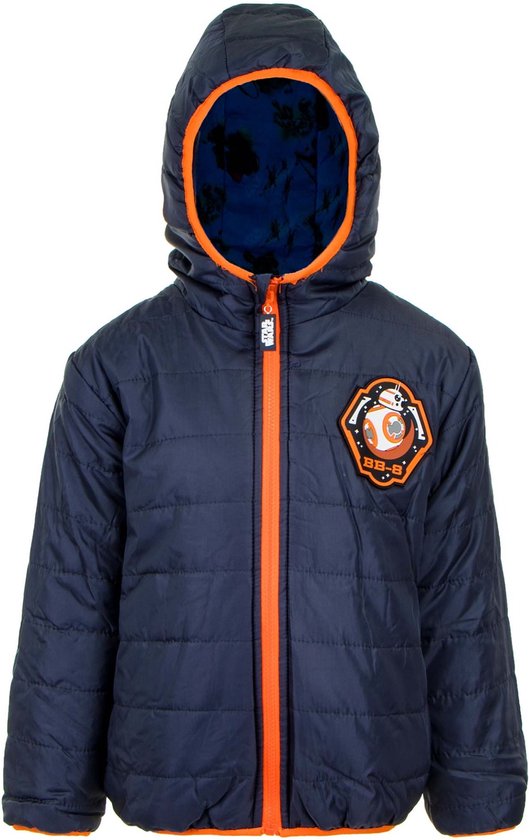 Manteau d'hiver Star Wars - portable des 2 kanten - Réversible - Anthracite/ Oranje - Taille 128