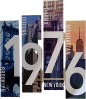 New York 1976 USA Strijk Applicatie 20 cm / 22.8 / Multicolor