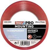 tesa Mounting PRO Transparent 66965-00002-00 Montagetape Transparant (l x b) 25 m x 19 mm 1 stuk(s)