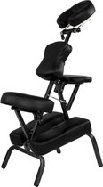 Behandelstoel - Massagestoel - Fysiotherapie - Tattoo stoel - Massage - Verstelbaar en opvouwbaar - Inclusief draagtas - 49 x 113 x 70 cm - Zwart