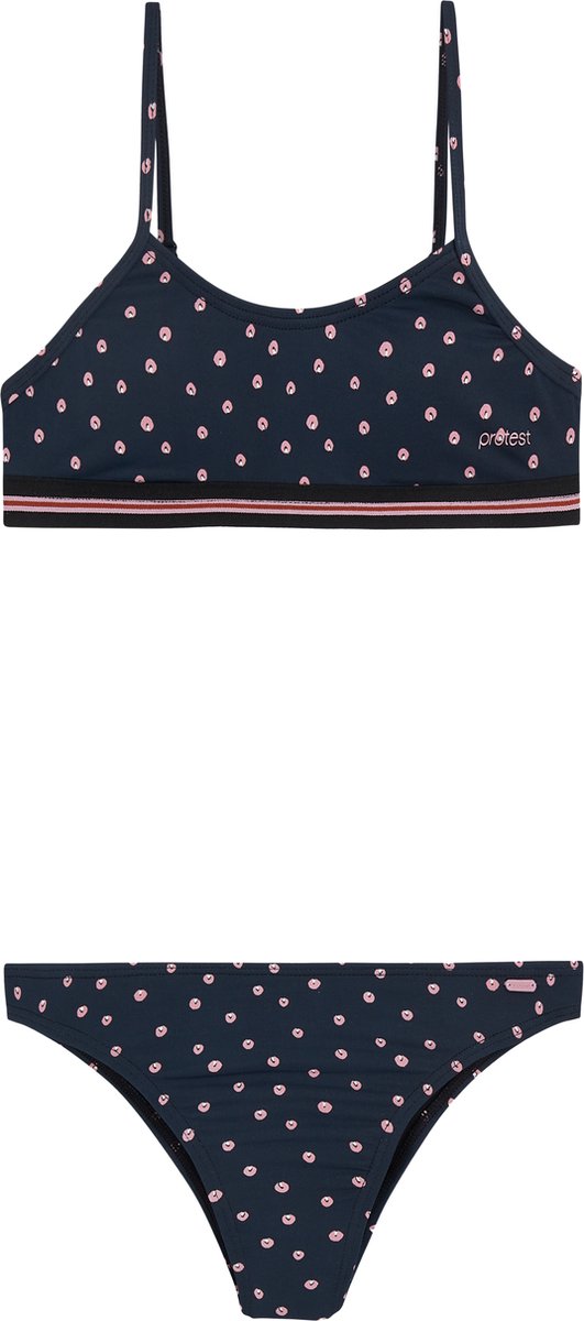 Protest Prtparis Jr – Bralette bikini set Meisjes – Verstelbare bandjes – Uitneembare vulling Zwart