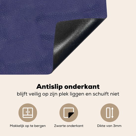 KitchenYeah® Inductie beschermer 76x51.5 cm - Inductie beschermer - Leer - Structuur - Dierenhuid - Kookplaataccessoires - Afdekplaat voor kookplaat - Inductiebeschermer - Inductiemat - Inductieplaat mat