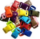 Ilènne - Fermeture Paracord - mélange de couleurs - plastique - 25 pièces - pour bracelet