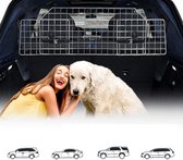 Autokofferbakverdeler Universeel voor honden - Autohondenrek voor transport van uw hond - Beschermrooster met hoofdsteunbevestiging - Verstelbaar kofferbeschermingsrooster