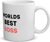 Akyol - worlds best boss koffiemok - theemok - Baas - de beste baas - collega's - werknemers - verjaardagscadeau - verjaardag - cadeau - afscheidscadeau - geschenk - leuke cadeau - kado - gift - 350 ML inhoud