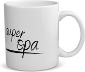 Akyol - super opa koffiemok - theemok - Opa - de beste opa - verjaardagscadeau - verjaardag - cadeau - cadeautje voor opa - opa artikelen - kado - geschenk - gift - 350 ML inhoud