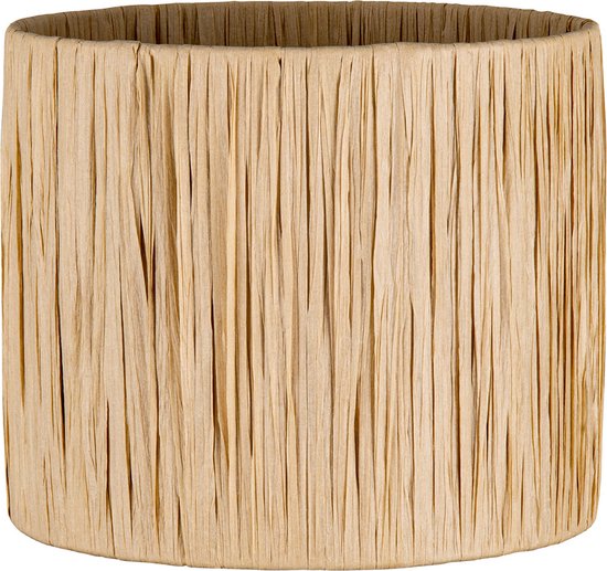 Home Sweet Home - Raffia - Cylinder - Verlichting lampenkap - Natural kleur - Moderne lampenkap - 20*20*17 cm - E27 lamphouder - Ontworpen voor tafellampen, staande lampen en kroonluchters - Ontworpen voor slaapkamers en woonkamers