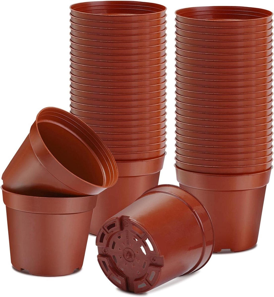 potten voor het starten van zaden/stekken, plastic plantenkweekpotten, zaadstartpot, bloemenplantcontainer voor fruit, groente, planten, vetplanten, zaailingen, stekken, verplanten, 20 stuks,