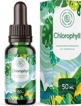 Alpha Foods Chlorophyll druppels - Vloeibare Chlorofyl uit Chlorella, Alfalfa en Tarwegras, zonder Jodium en additieven, neutrale smaak, 50 ml