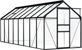 The Living Store Kweekkas - Aluminium - 190 x 490 x 125/195 cm - Uv-bestendig