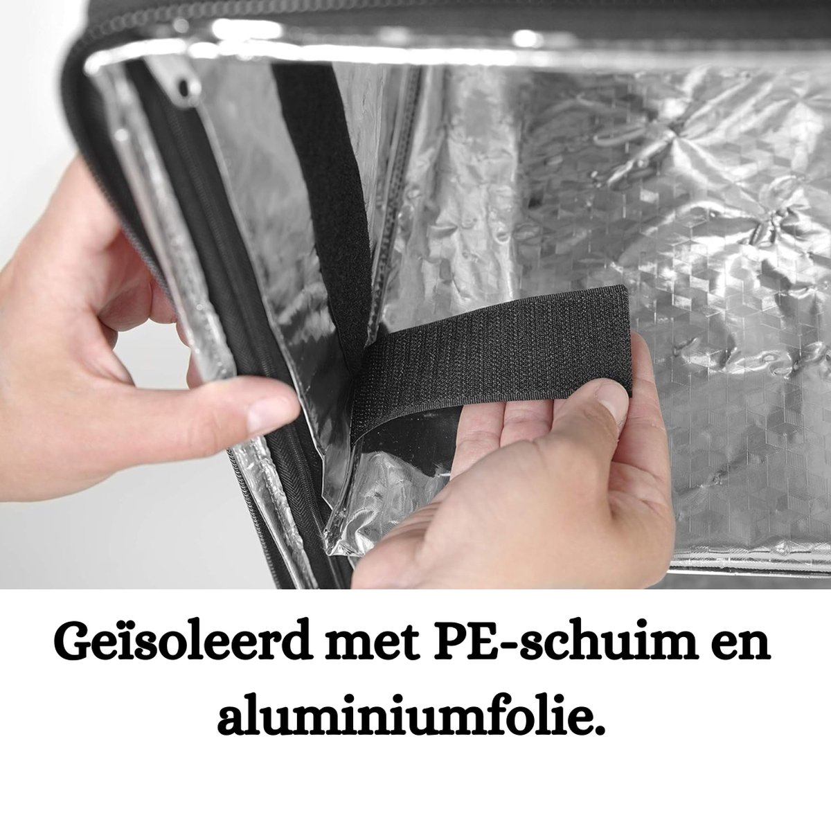 HENDI Pizza & voedsel bezorgrugtas, thermische rugzak, voedseltas, thermo- tas, pizzatas, voor het bezorgen van bestellingen per fiets of motor, lichtgewicht, geïsoleerd, 410x410x(h)480mm, zwart