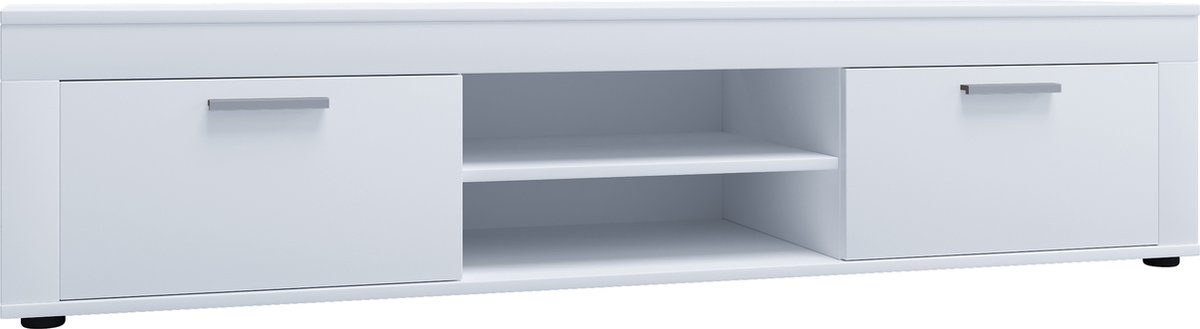 Vcm Houten TV lowboard Meubel TV meubel Tafel Console TV tafel breedte 160 cm Usilo Wit