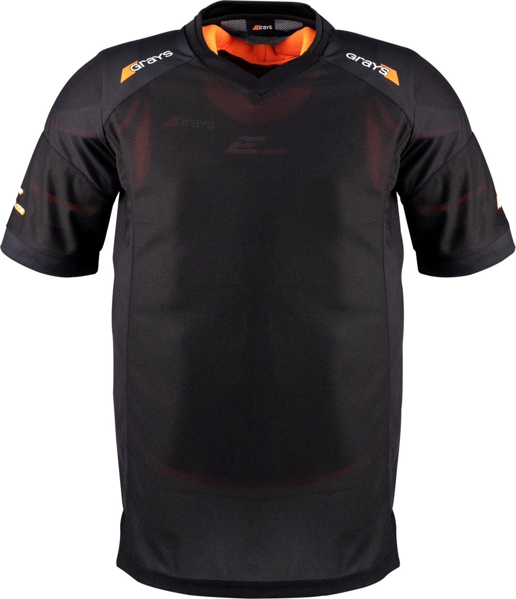 Grays hockey keeper kit Short Sleeve Smock Snr Zwart - maat 2XL