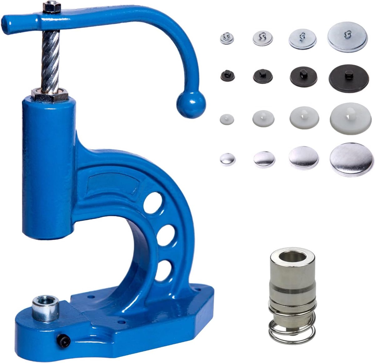 100st Knophoezen, Coverknopenset met Gereedschap 5 Maten Doe