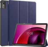 Case2go - Tablet hoes geschikt voor Lenovo Tab M10 5G - Tri-Fold Book Case - Auto/Wake functie - Donker Blauw