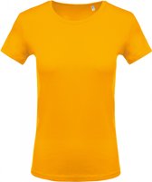 T-shirt Dames XXL Kariban Ronde hals Korte mouw Yellow 100% Katoen