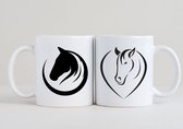 2 Nice Paarden Mugs - animaux - cheval - poney - journée des animaux