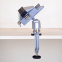 Meister schroefstok - draaibaar - 100 mm spanwijdte - hoogwaardige stalen bekken - veilig vastzetten van werkstukken / tafelschroefstok met