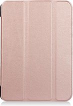 Shop4 - Geschikt voor iPad 9.7 (2018) Hoes - Smart Book Case Rosé Goud