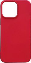 Casemania Hoesje Geschikt voor Apple iPhone 15 Plus Rood - Liquid Siliconen Back Cover