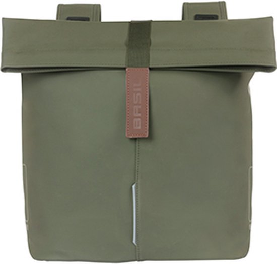Basil Tour Waterdichte dubbele tas MIK - 28L, zwart, waterdicht, incl. afsluitbaar MIK-systeem, ideaal voor boodschappen en tochten