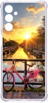 Back Case TPU Siliconen Hoesje Geschikt voor Samsung Galaxy M54 Telefoon Hoesje met doorzichtige rand Amsterdamse Grachten