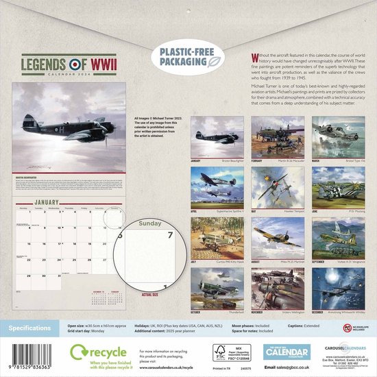 Legends of WWII Kalender 2024