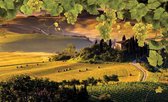 Fotobehang - Vlies Behang - Landschap in Toscane - 312 x 219 cm