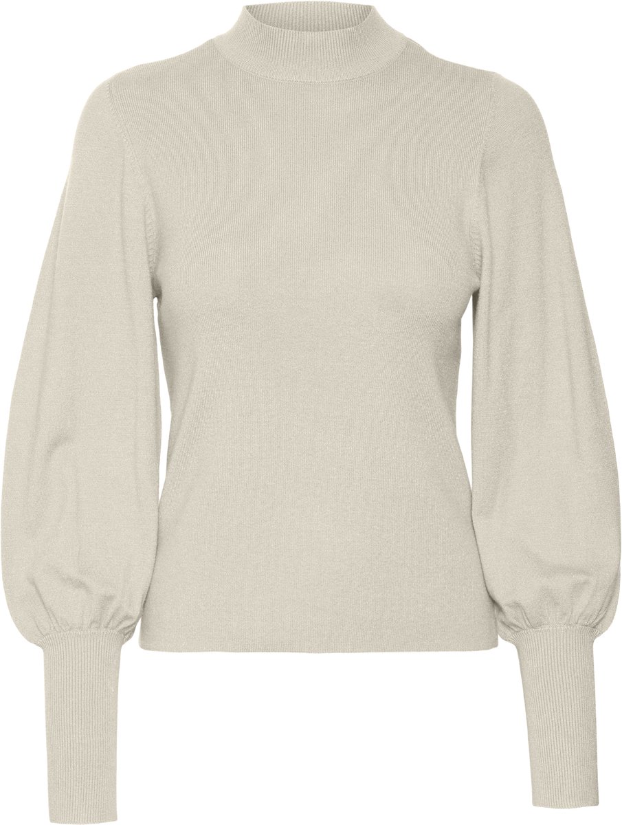 Vero Moda Trui Vmhollykarispuff Ls Highnk Pullov G 10290671 Birch Dames Maat - L