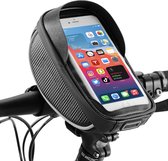 Stuurtas Fiets Waterdicht – Fietstas stuur – Telefoonhouder Fiets – Smartphone Houder Fiets – Mobielhouder Fiets – Afneembaar - Zwart
