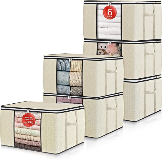 Stoffen Opbergdozen, Voor In De Kast Of Een Lade, In 2 Maten Voor Onder Meer Wasgoed Luiers Doeken En Accessoires Flexibele Opbergboxen