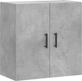 vidaXL - Wandkast - 60x31x60 - cm - bewerkt - hout - betongrijs