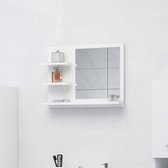 The Living Store Wandspiegel - Hout - acryl - 60 x 10.5 x 45 cm