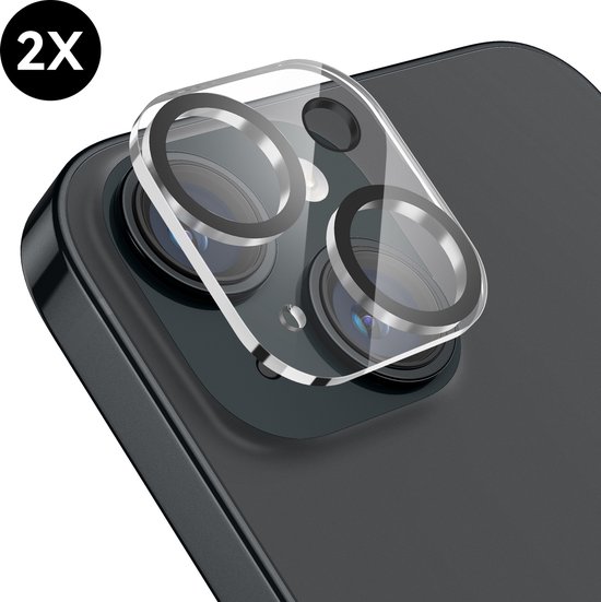 iPhone 15 / 15 Plus Camera Lens Protector - Eenvoudige Installatie - 2 stuks - Camera Protector iPhone 15 - Gehard Glas - Screenprotector